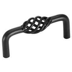 Village Classics 3 Inch Center to Center Flat Black Cabinet Pull Village Classics 3 Inch Center to Center Flat Black Cabinet Pull