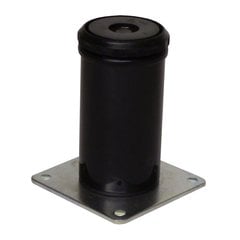 Camar 4 inch Como Leg Plate Mount-Black Gloss Camar 4 inch Como Leg Plate Mount-Black Gloss