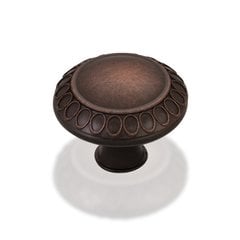 Symphony 1-3/8 Inch Diameter Dark Brushed Antique Copper Cabinet Knob Symphony 1-3/8 Inch Diameter Dark Brushed Antique Copper Cabinet Knob