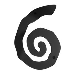 Large Scroll House Number Six Matte Black Large Scroll House Number Six Matte Black