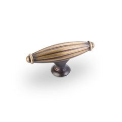 Glenmore 2-5/8 Inch Diameter Antique Brushed Satin Brass Cabinet Knob Glenmore 2-5/8 Inch Diameter Antique Brushed Satin Brass Cabinet Knob