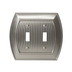 Allison Two Toggle Wall Plate Satin Nickel Allison Two Toggle Wall Plate Satin Nickel