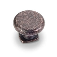 Belcastel 1 1-3/8 Inch Diameter Dark Machined Antique Copper Cabinet Knob Belcastel 1 1-3/8 Inch Diameter Dark Machined Antique Copper Cabinet Knob
