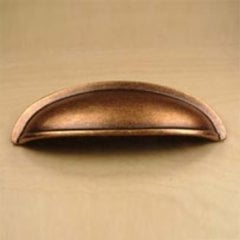 Hartford 3 Inch Center to Center Aged Copper Cabinet Cup Pull Hartford 3 Inch Center to Center Aged Copper Cabinet Cup Pull