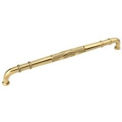 Ribbon and Reed Appliance Pull 18 inch Center to Center Sherwood Antique Brass Ribbon and Reed Appliance Pull 18 inch Center to Center Sherwood Antique Brass