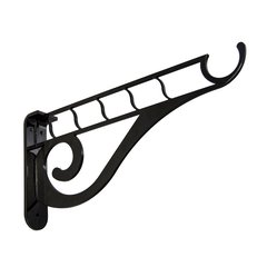 Accessory Closet Bracket 16.5" X 8" Gloss Black Accessory Closet Bracket 16.5" X 8" Gloss Black