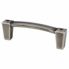 Connections 3 Inch Center to Center Vintage Nickel Cabinet Pull Connections 3 Inch Center to Center Vintage Nickel Cabinet Pull