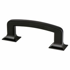 Hearthstone 3 Inch Center to Center Matte Black Cabinet Pull Hearthstone 3 Inch Center to Center Matte Black Cabinet Pull