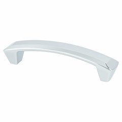 Laura 3-3/4 Inch Center to Center Polished Chrome Cabinet Pull Laura 3-3/4 Inch Center to Center Polished Chrome Cabinet Pull