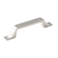Carolyne 3-3/4 Inch Center to Center Polished Nickel Cabinet Pull Carolyne 3-3/4 Inch Center to Center Polished Nickel Cabinet Pull