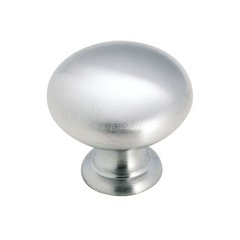 Brass Classics 1 Inch Diameter Brushed Chrome Cabinet Knob Brass Classics 1 Inch Diameter Brushed Chrome Cabinet Knob