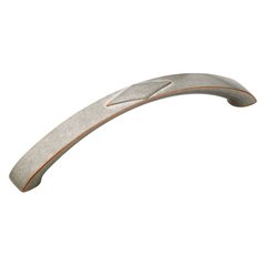 Vasari 5-1/16 Inch Center to Center Weathered Nickel Copper Cabinet Pull Vasari 5-1/16 Inch Center to Center Weathered Nickel Copper Cabinet Pull