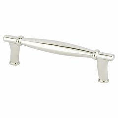 Dierdra 3-3/4 Inch Center to Center Polished Nickel Cabinet Pull Dierdra 3-3/4 Inch Center to Center Polished Nickel Cabinet Pull