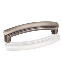 Delgado 3-3/4 Inch Center to Center Bright Nickel Brushed with Dull Lacquer Cabinet Pull Delgado 3-3/4 Inch Center to Center Bright Nickel Brushed with Dull Lacquer Cabinet Pull