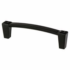 Connections 3-3/4 Inch Center to Center Matte Black Cabinet Pull Connections 3-3/4 Inch Center to Center Matte Black Cabinet Pull