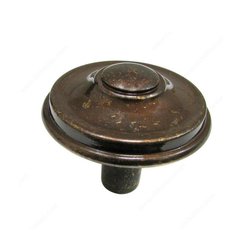 Povera 1-5/16 Inch Diameter Shiny Spotted Bronze Cabinet Knob Povera 1-5/16 Inch Diameter Shiny Spotted Bronze Cabinet Knob
