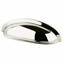 Designers Group 10 3 Inch Center to Center Polished Nickel Cabinet Cup Pull Designers Group 10 3 Inch Center to Center Polished Nickel Cabinet Cup Pull