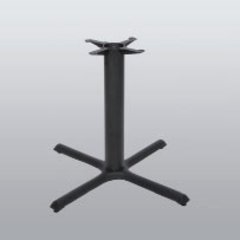 Table Base 5" x 22" End Style X 28" High-Black Matte Finish Table Base 5" x 22" End Style X 28" High-Black Matte Finish