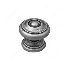 Povera 1-3/8 Inch Diameter Pewter Cabinet Knob Povera 1-3/8 Inch Diameter Pewter Cabinet Knob