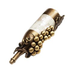 Wine Themes 1-1/2 Inch Center to Center Antique Brass/Dark Bronze Hi-Lited Cabinet Pull Wine Themes 1-1/2 Inch Center to Center Antique Brass/Dark Bronze Hi-Lited Cabinet Pull