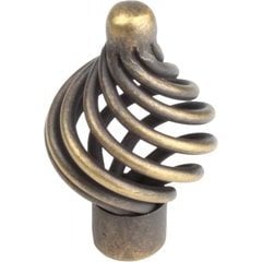 Orleans 1-15/16 Inch Wrought Iron Knob - Antique Brass Orleans 1-15/16 Inch Wrought Iron Knob - Antique Brass
