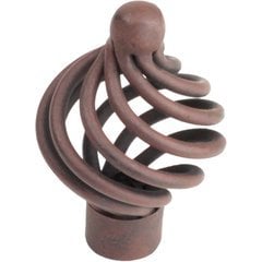 Orleans 1-15/16 Inch Wrought Iron Knob - Natural Rust Orleans 1-15/16 Inch Wrought Iron Knob - Natural Rust