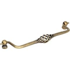 Orleans 7-1/2 Inch Wrought Iron Bail Pull - Antique Brass Orleans 7-1/2 Inch Wrought Iron Bail Pull - Antique Brass