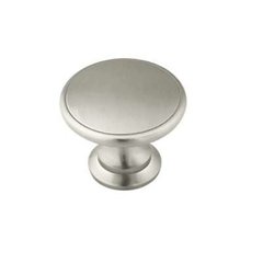 Solid Brass 1-1/4 Inch Diameter Satin Nickel Cabinet Knob Solid Brass 1-1/4 Inch Diameter Satin Nickel Cabinet Knob