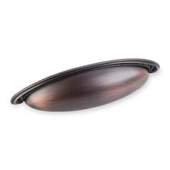 Venezia 3-3/4 Inch Center to Center Dark Brushed Antique Copper Cabinet Cup Pull Venezia 3-3/4 Inch Center to Center Dark Brushed Antique Copper Cabinet Cup Pull