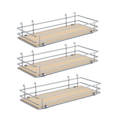 DSA Three Basket Set 5 inch Wide - Silver/Maple DSA Three Basket Set 5 inch Wide - Silver/Maple