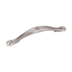 Luxe 3-3/4 Inch Center to Center Bright Nickel Brushed with Dull Lacquer Cabinet Pull Luxe 3-3/4 Inch Center to Center Bright Nickel Brushed with Dull Lacquer Cabinet Pull
