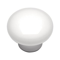 Conquest 1-1/8 Inch Diameter White Cabinet Knob Conquest 1-1/8 Inch Diameter White Cabinet Knob