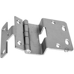 #376 Five Knuckle Overlay Institutional Hinge - Brushed Chrome #376 Five Knuckle Overlay Institutional Hinge - Brushed Chrome