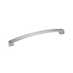 Merrick 7-9/16 Inch Center to Center Satin Nickel Cabinet Pull Merrick 7-9/16 Inch Center to Center Satin Nickel Cabinet Pull