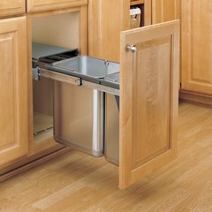 Double Trash Pullout 30 Liter-Stainless Steel Double Trash Pullout 30 Liter-Stainless Steel