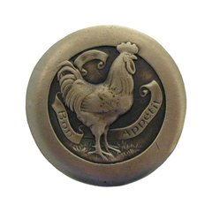 All Creatures 1-7/16 Inch Diameter Antique Brass Cabinet Knob All Creatures 1-7/16 Inch Diameter Antique Brass Cabinet Knob
