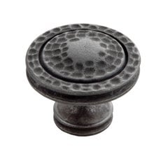 Mountain Lodge 1-3/8 Inch Diameter Black Iron Cabinet Knob Mountain Lodge 1-3/8 Inch Diameter Black Iron Cabinet Knob
