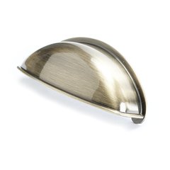 Euro Moderno 2-1/2 Inch Center to Center Brushed Antique Brass Cabinet Pull Euro Moderno 2-1/2 Inch Center to Center Brushed Antique Brass Cabinet Pull