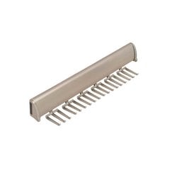 Elite Tie Rack Matte Nickel 11-7/8 inch L - 15 Hook Elite Tie Rack Matte Nickel 11-7/8 inch L - 15 Hook