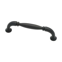 Mission 3-3/4 Inch Center to Center Flat Black Cabinet Pull Mission 3-3/4 Inch Center to Center Flat Black Cabinet Pull