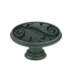 Meadow Brook 1-1/2 Inch Diameter Antique Black Cabinet Knob Meadow Brook 1-1/2 Inch Diameter Antique Black Cabinet Knob