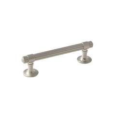 Seagrass 3-3/4 Inch Center to Center Satin Nickel Cabinet Pull Seagrass 3-3/4 Inch Center to Center Satin Nickel Cabinet Pull
