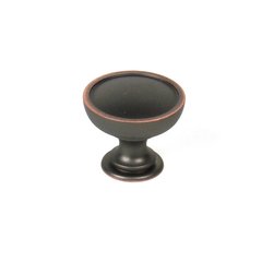 Caledonia 1-3/8 Inch Diameter Antique Bronze With Copper Cabinet Knob Caledonia 1-3/8 Inch Diameter Antique Bronze With Copper Cabinet Knob