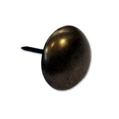 Medium-Large Round Clavo 1 inch Diameter - Antique Brass Medium-Large Round Clavo 1 inch Diameter - Antique Brass