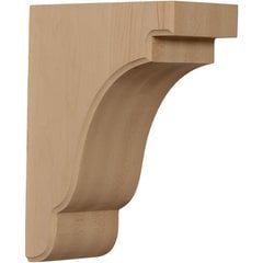 Bedford 3.5"W x 7.25"D x 9.5"H Countertop Bracket - Rubberwood Bedford 3.5"W x 7.25"D x 9.5"H Countertop Bracket - Rubberwood