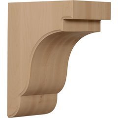 Bedford 5.25"W x 8.5"D x 11"H Countertop Bracket - Rubberwood Bedford 5.25"W x 8.5"D x 11"H Countertop Bracket - Rubberwood