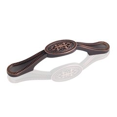 Odessa 3-3/4 Inch Center to Center Dark Brushed Antique Copper Cabinet Pull Odessa 3-3/4 Inch Center to Center Dark Brushed Antique Copper Cabinet Pull