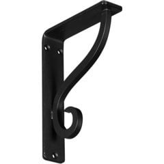 Ashford 1.5"W x 5.5"D x 8"H Countertop Bracket - Iron/Steel Powder Coated Black Ashford 1.5"W x 5.5"D x 8"H Countertop Bracket - Iron/Steel Powder Coated Black