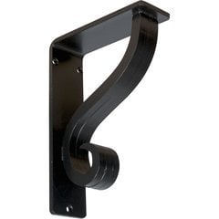 Ashford 2"W x 5.5"D x 8"H Countertop Bracket - Iron/Steel Powder Coated Black Ashford 2"W x 5.5"D x 8"H Countertop Bracket - Iron/Steel Powder Coated Black