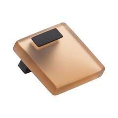 Quad Pull 5/8" C/C Transparent Light Brown W/ Matte Black Quad Pull 5/8" C/C Transparent Light Brown W/ Matte Black